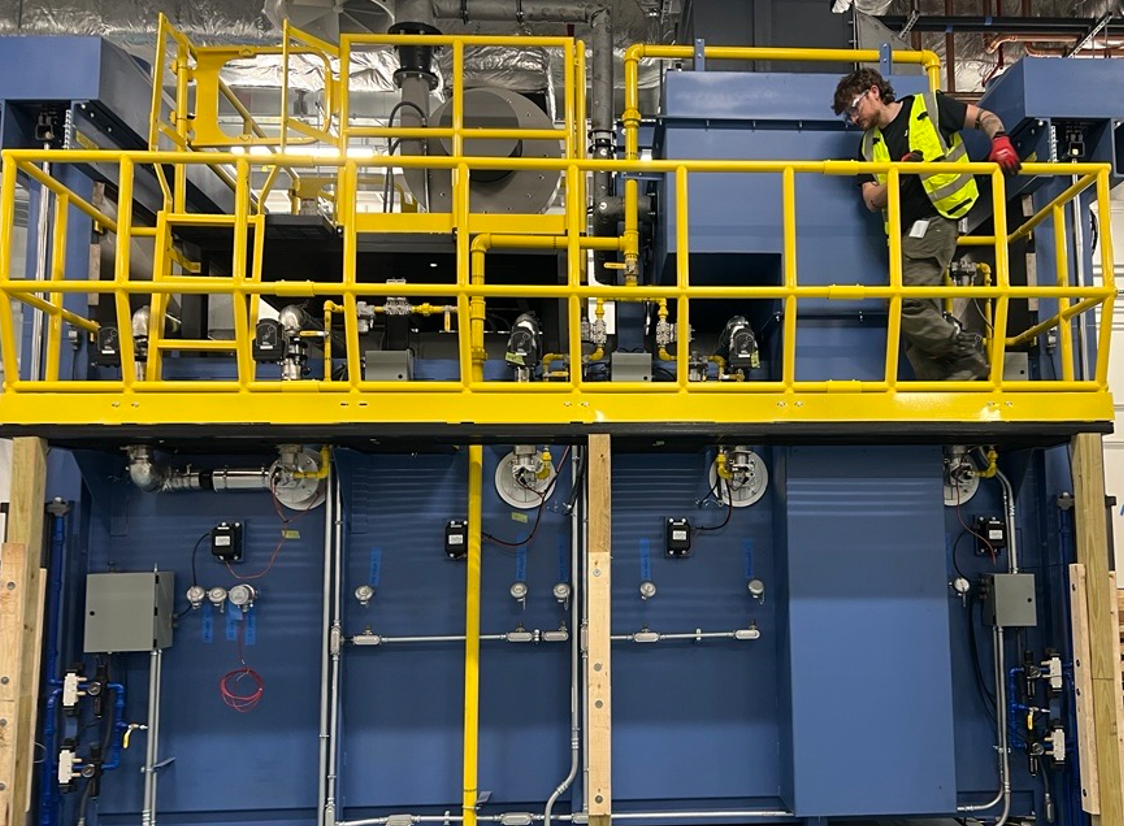 Shell-O-Matic furnace with Krom Shroeder burners